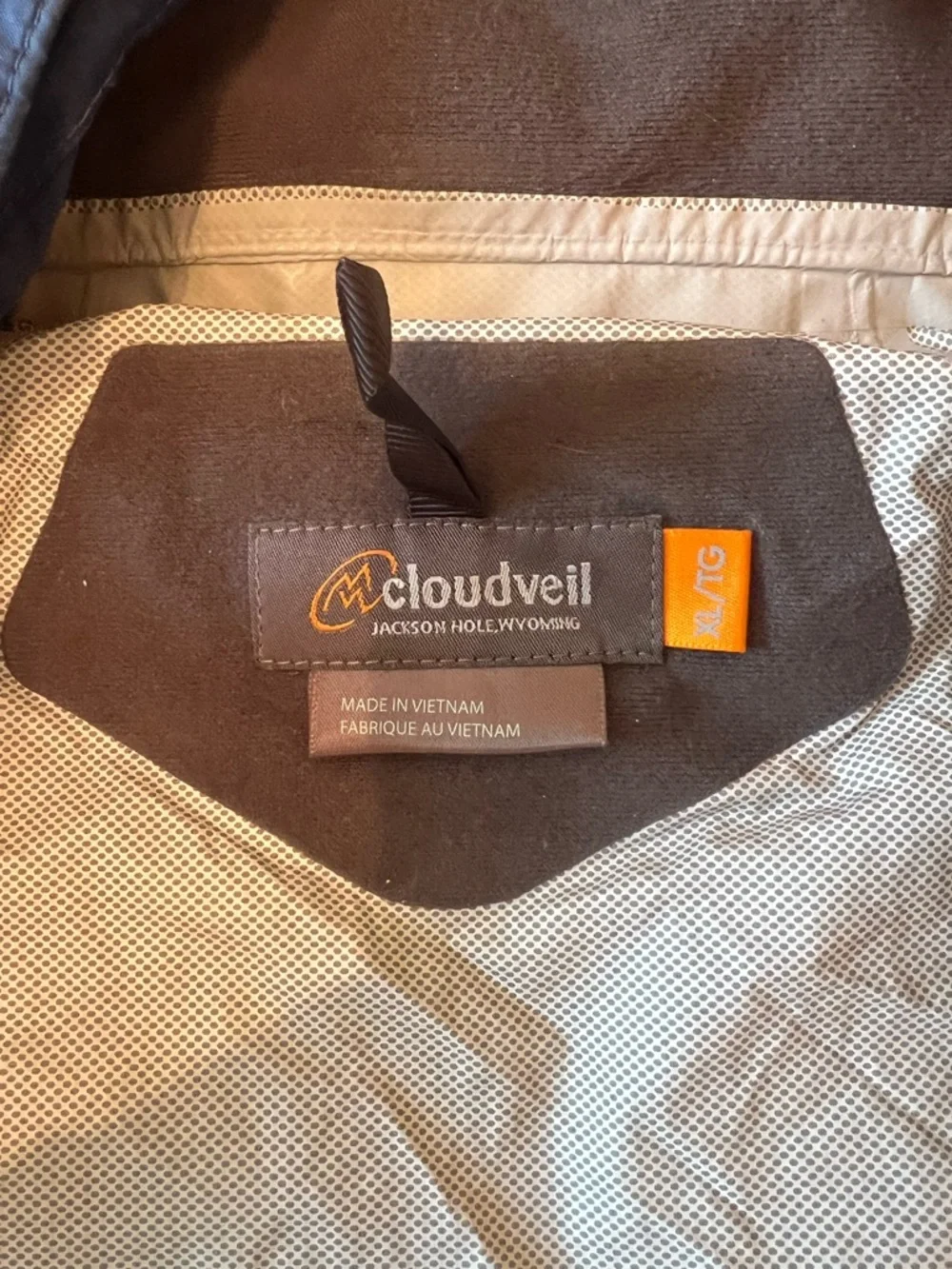 Cloudveil Men's Navy Packable Waterproof Hooded Rain Jacket - Picture 3 of 4